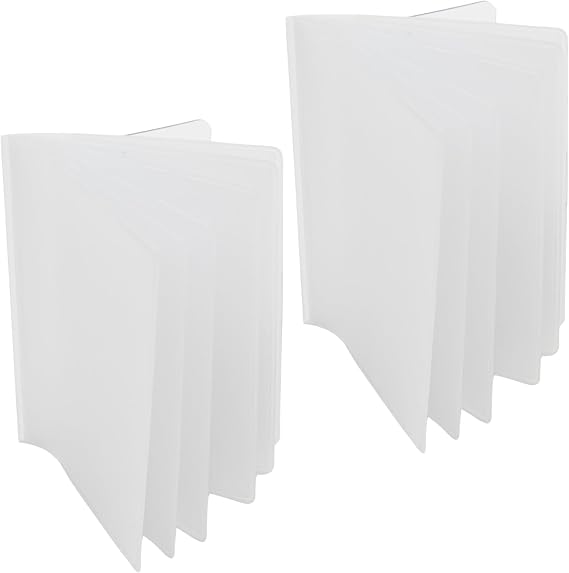 Wallets Set of 2 Clear Premium Quality Wallet Insert from (Trifold 6 Page)
