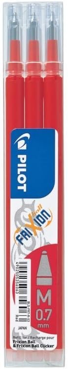 Pilot Frixion Ball Yedek 3'lü - Kırmızı
