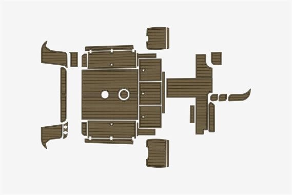 Suitable for 2005 Wellcraft 270 Coastal Marine Teak Deck EVA Foam Boat Flooring
