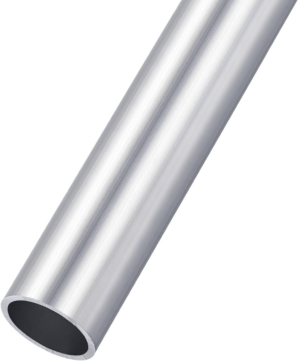 METALLIXITY 6063 Aluminium Pipe (28 mm OD x 24 mm ID x 200 mm L) Aluminium Round Hoses - for Home Furniture Machines DIY Crafts