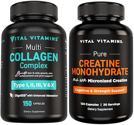 Vital Vitamins Multi Collagen + Creatine Monohydrate Capsules