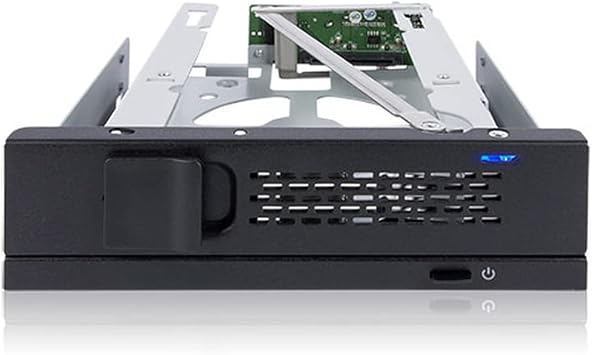 ICY DOCK Turboswap MB171SP-B Tray-Less 3.5" Sas/Sata HDD Mobile Rack Enclosure for 5.25" Bay