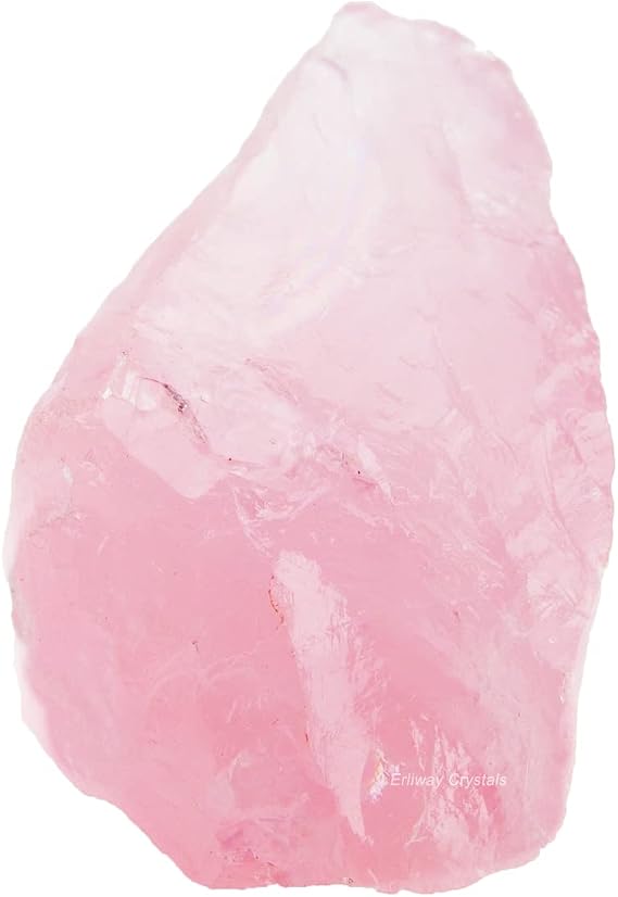 Erliway Rose Quartz Raw Crystal Stone Large 1.25-2.0" Healing Crystals | Natural Rough Stones Crystal for Tumbling, Cabbing, Fountain Rocks, Home Decoration, Polishing, Wire Wrapping, Wicca & Reiki