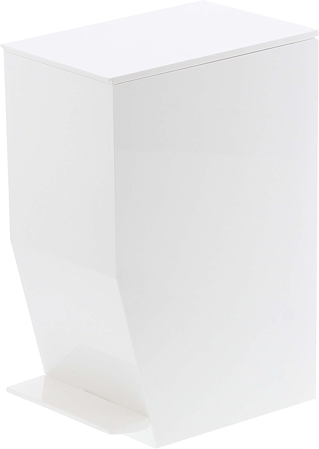 YAMAZAKI Trash Can, plastic, White, 19 x 12 x 27.5 cm