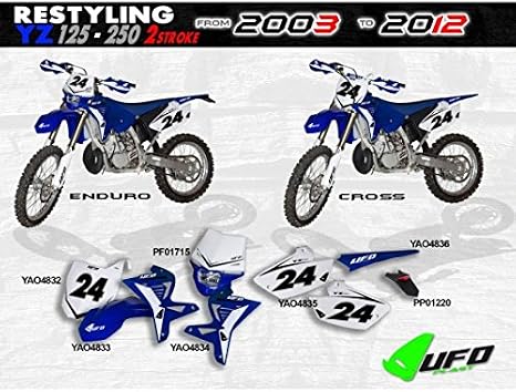 UFO Plastics Front Fender White Restyled White YA04833-046