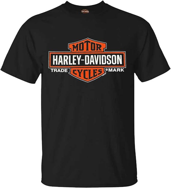Harley-Davidson Men's Elongated Orange Bar & Shield T-Shirt 30290285