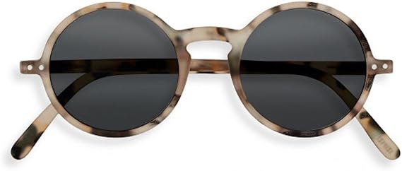 IZIPIZI Sun #G Light Tortoise Round Sunglasses +0 Light Tortoise