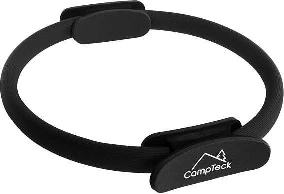 CampTeck Double Handled Pilates Ring Magic Circle - Yoga Gym Fitness Resistance Exercise Dual Grip