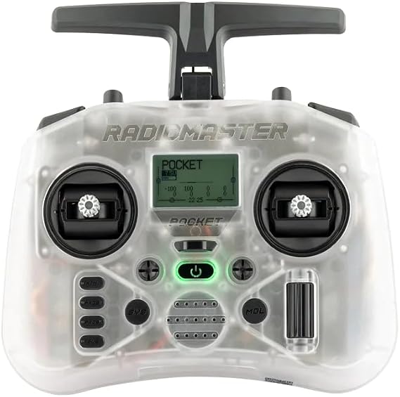 RadioMaster Pocket ExpressLRS/MPM CC2500 Version 16CH 2.4GHz with Hall Gimbal (HELIDIRECT) (ELRS Transparent)