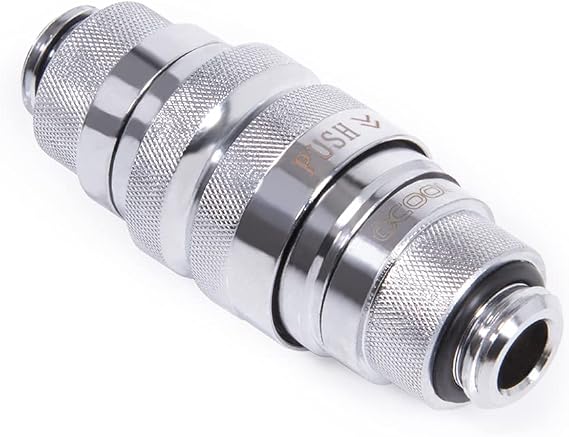 Alphacool Eiszapfen G1/4" M-M Quick Release Coupling Set, Chrome