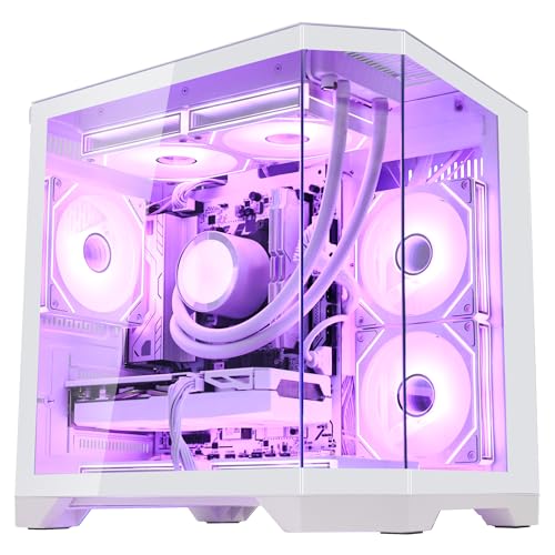 Ocean of Stars Gaming PC Desktop RTX 5070 12GB - AMD Ryzen 7 7700-32GB DDR5 RAM- 1TB PCIe 2TB SATA SSD- WiFi  BT- 850W PSU- Windows 11 -RGB Prebuilt Computer - White
