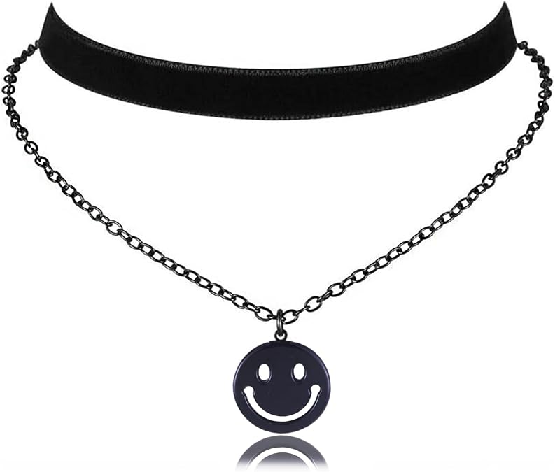 Black Choker Necklace for Women Halloween Gothic Jewelry Collar Witch Accessorie Emo Grade Goth Velvet Choker