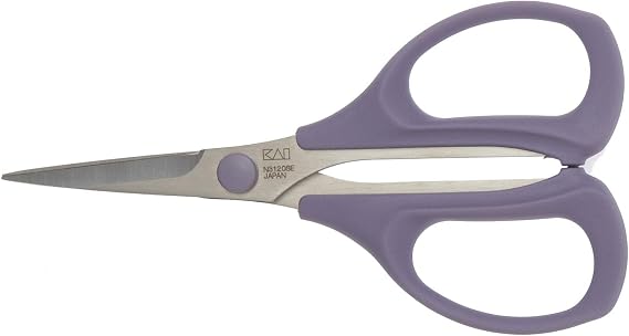 Kai 3120 4 3/4 Inch Serrated Blade Patchwork Scissor