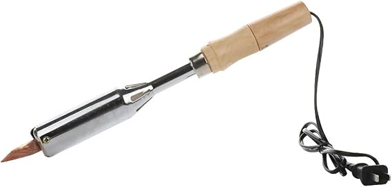 Soldering 220V 300W Wood Handle Electric Soldering Iron High Power Chisel Tip Soldering Iron Chisel Tip Welding Tools