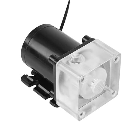CPU Cooler, CPU Water Cooler, CPU Cooling System, Noiseless CPU Water Bump Computer Water Cooling System Pump G14 Thread for PC 500LH Ultra-Quiet Operation, default