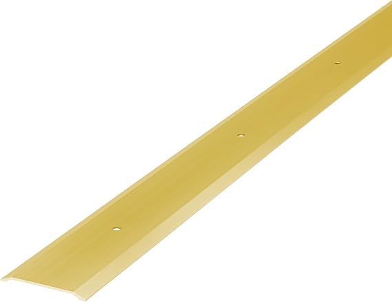 MD Building Aluminum Flat Profile Threshold, Gold, 1-3/4in x 1/8in x 36in