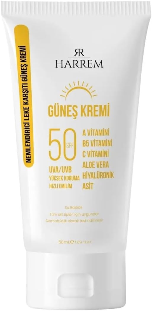 Nemlendirici Leke Karşıtı SPF50+ Güneş kremi 50 ml