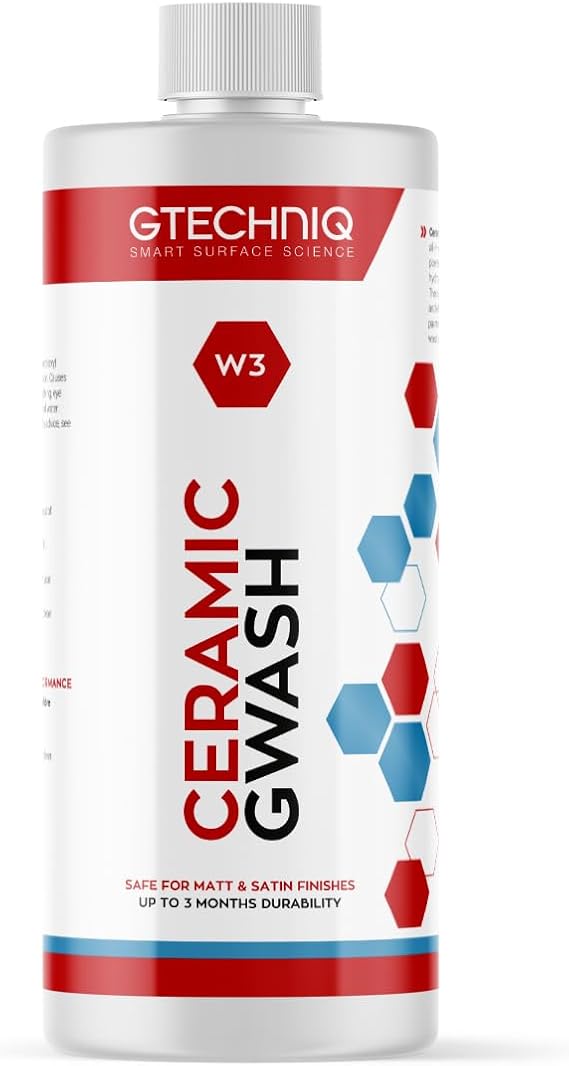 Gtechniq Car Shampoo, 2-in-1 Ceramic GWash & Hydrophobic Coating 16.9 fl oz
