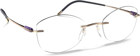 Silhouette Eyeglasses Purist Chassis Rimless 5561 7530 Creative Violet
