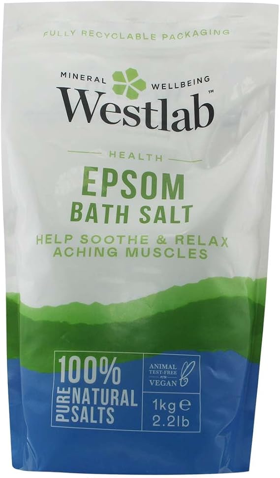 Westlab Epsom Salt Resealable Stand Up Pouch, 1Kg