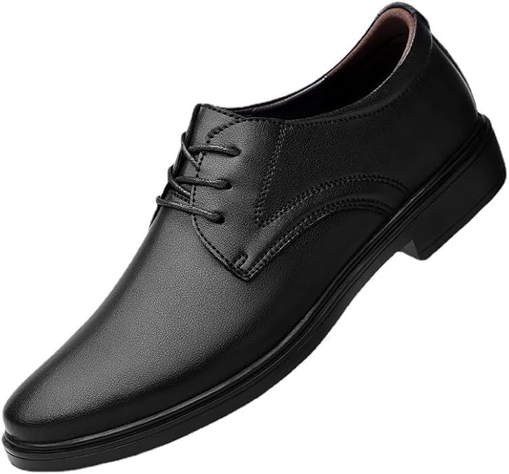 Men's Orthopedic Dress Shoes Mens Comfortable Formal Business Non-Slip Lace Up Leather Oxfords