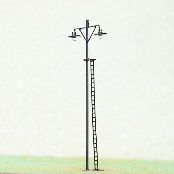 4/10 PCS HO Scale LED Yard Light Model,Train Street Station Lamp Post Kit For Small Landscape Garden Lamps Lighting,LED Garden Lights Model Train Railway Street Station Lamp Post (10PCS)