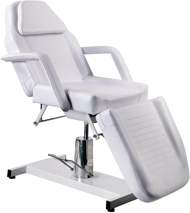 Massage Bed Salon Bed Salon Tattoo Chair Esthetician Bed Multi-Purpose 3-Section Facial Bed Table Adjustable Beauty Bed Spa Equipment