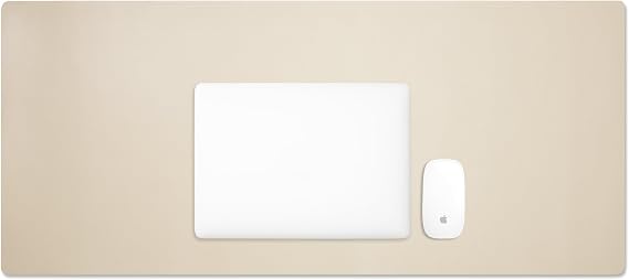 Leatherology XL Long Desk Pad - Full Grain Leather - Dove