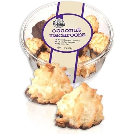 Two Bite Chocolate Dipped Coconut Macaroons, 25 Ounce -- 6 per case.