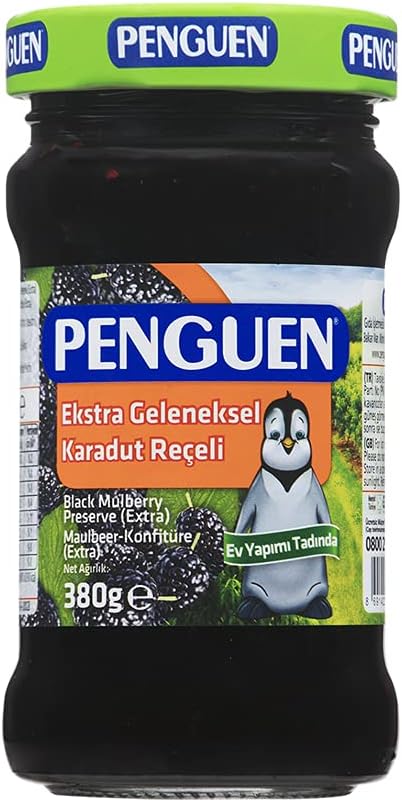 Penguen Karadut Reçeli Ekstra Geleneksel 380 Gr