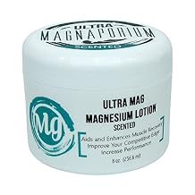 Ultra Mag Thick & Luxurious Magnesium Body Lotion | 8 Fl Oz | Handcrafted with Maximum Strength Zechstein Magnesium & Organic Oils | Scented | Deep Muscle Recovery & Soothing Comfort