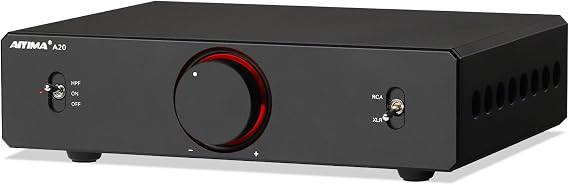 AIYIMA A20 TPA3255 Fully Balanced Stereo Amplifier with XLR,HPF | 300W*2 PFFB,12V Trigger & Bypass,Swappable Op-Amp 2.0/2.1 Channel Class D Power Amplifier with Sub Out for T20,D20 Home Audio