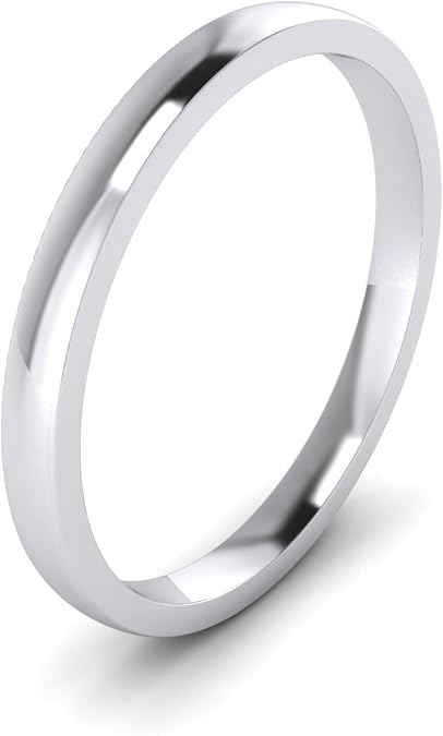 LANDA JEWEL 2/3/4/5/6/8/9mm Heavy Sterling Silver Comfort Fit Polished Womens Wedding Ring Plain Band