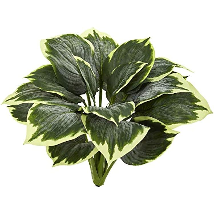 Nearly Natural Variegated Hosta Artificial Plant Set of 6