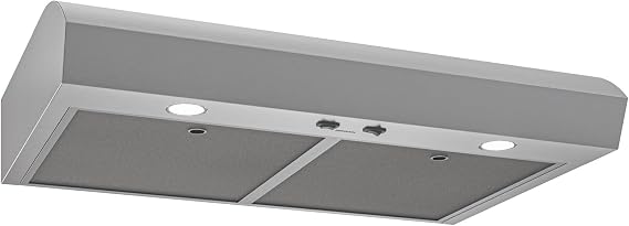 Broan- NuTone MTR1303SS 30-Inch Under Cabinet, Energy Star, 350 Max Blower CFM, Stainless Steel Range Hood