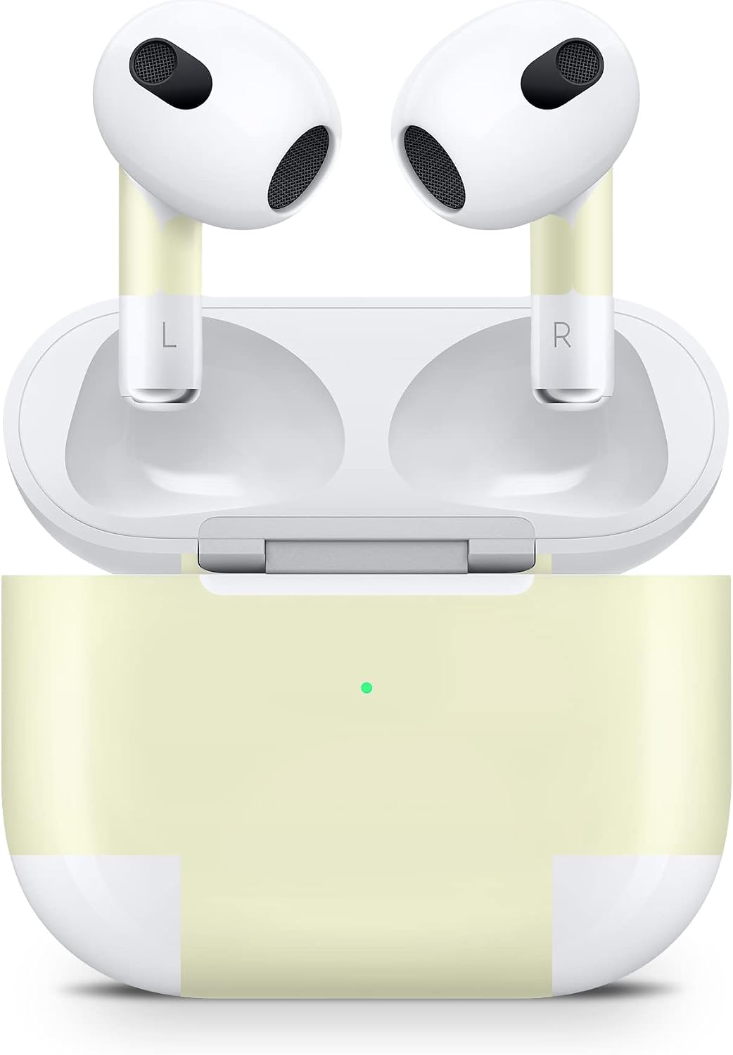 Tacky design Solid Skins for Apple Airpod 3 Skins, Classic Airpods 3 Sticker for airpods 3 2021, Vinyl 3m, Airpod Stickers for Earbuds and case, airpods Skins Protective Full wrap Lime