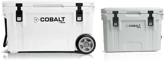 Cobalt 55 Quart White Wheeled + 25 Quart White Bundle