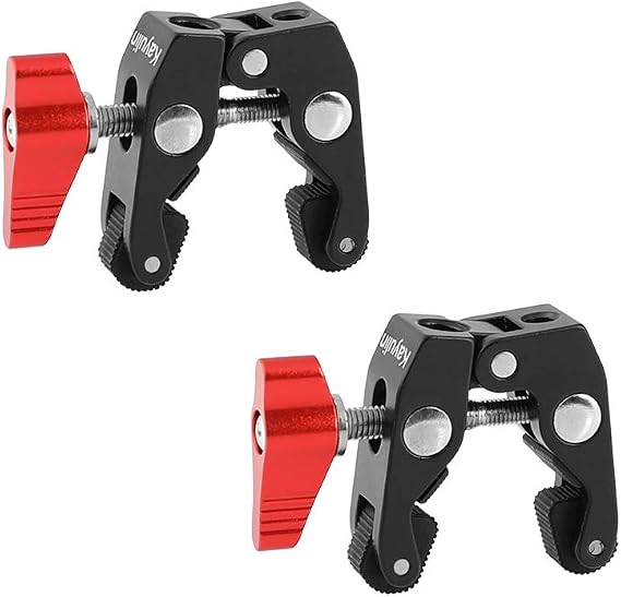 Super Crab Clamp with 1/4"-20 & 3/8"-16 Mounting Points for Photo Studio Kit(2 Piece)