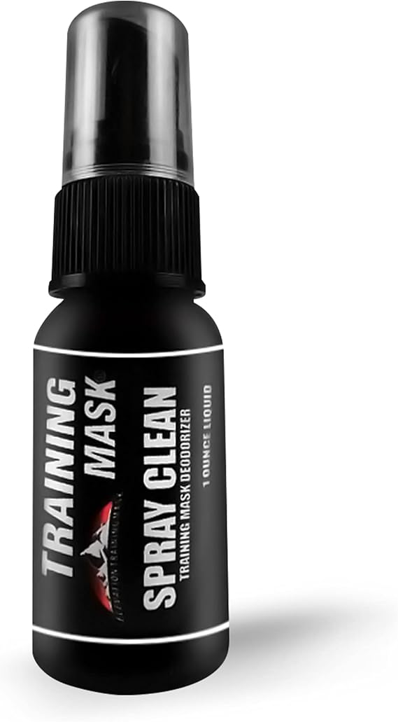 TRAININGMASK - Spray Clean Defense, Multipurpose Face Mask Spray, Mask Spray with Fresh Scent, Deodorizing Fabric Refresher Spray for Face Masks, Gears, and More, 1 fl oz