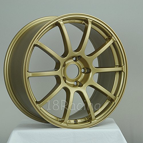4 PCS ROTA G FORCE WHEELS 18X8.5 PCD:5x114.3 OFFSET:48 HB:73 GOLD