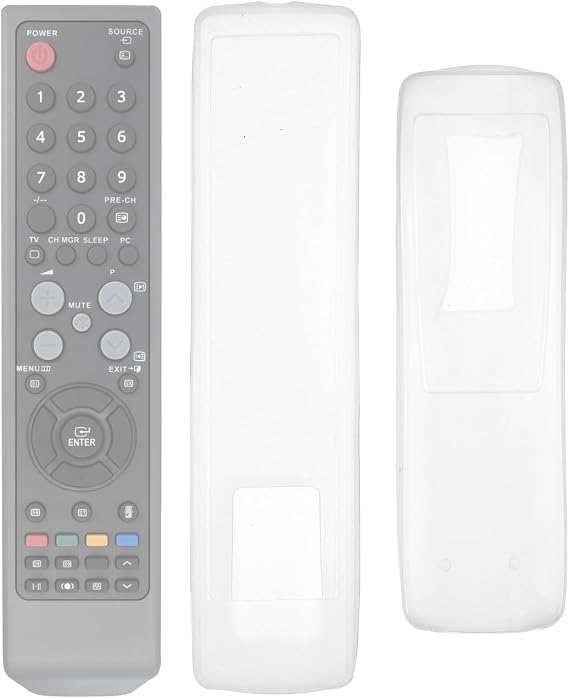 Remote Control Covers Transparent Silicone Dust Protector for Tv and Air Conditioner Remotes Flexible Fit Clear Sleeve