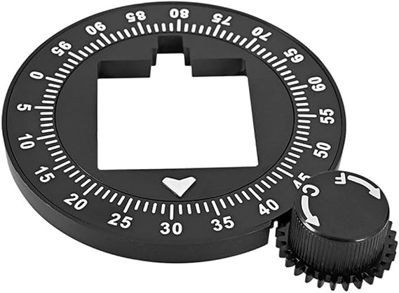 Aluminum Grinder Setting for dial for Eureka Mignon Coffee Grinders, Expanded Scale 10-100, Compatible with Specialita Models, Easy Install, Scratch-Resistant