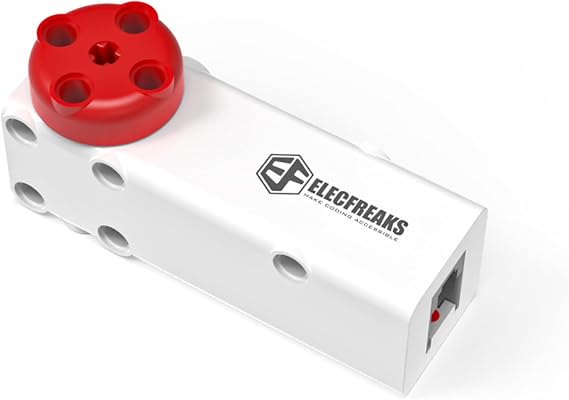ELECFREAKS PlanetX 2 in 1 Smart Brick Motor and Servo for microbit Nezha Pro Expansion Board,High-Precision Closed-Loop Motor Including Blocking Detection and Voltage Protection/Latch Hole Design