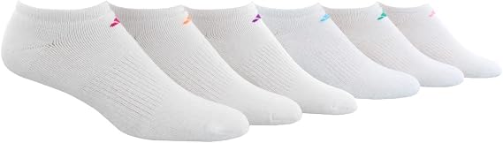 adidas Women's Athletic Cushioned No Show Socks (6 Pairs) Durable & Comfortable