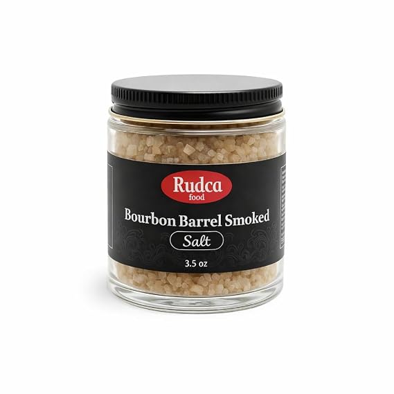 Rudca Food Bourbon Barrel Smoked Finishing Salt, 3.5 oz