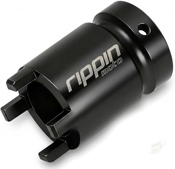 Rippin Moto Lock Nut Removal Socket Tool - 1/2" Drive 4-Pin Spanner