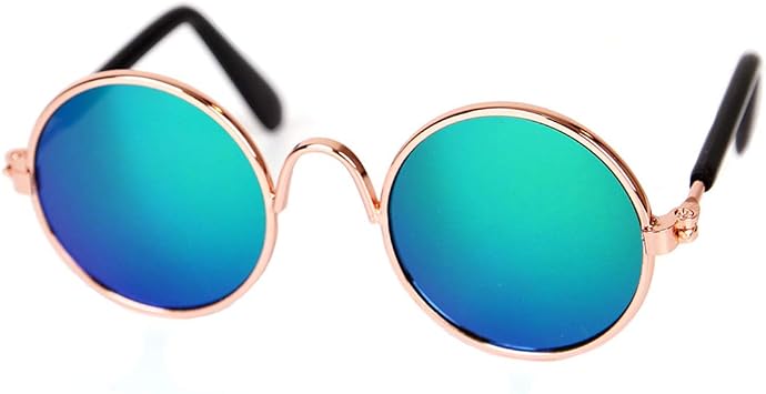Cat Small Dog Cool Round Sunglasses Eyewear Photos Props Accessories Cosplay Glasses