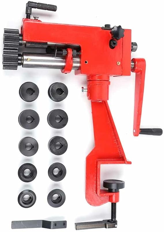 Manual Metal Bead Roller with 6 Dies Steel 22 Gauge Sheet Metal Bead Roller Machine Multiple Function 7in Throat Industrial Bead Roller