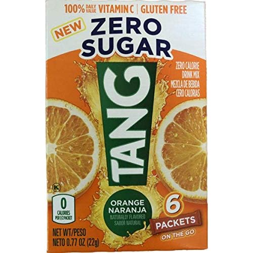 Tang On The Go! Orange Naranja Vitamin C Drink Mix 6 packets Pack of 6