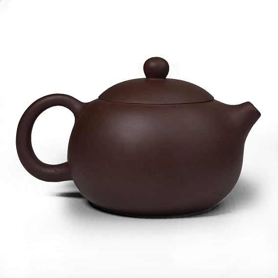 Teapot 9.2oz /270ml Chinese Classic Xishi Zisha Clay Pots Infuser for Loose Tea Hand-carved Great Poem